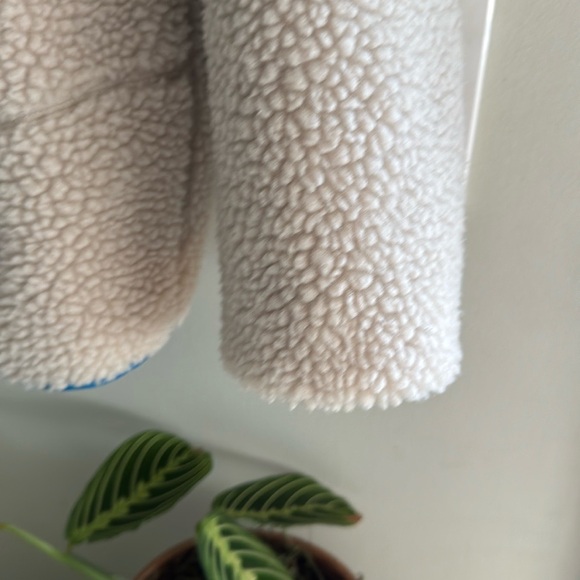 Patagonia Boys Metro X Jacket Natural/Smolder Blue M Sz 10 like New - Picture 6 of 9